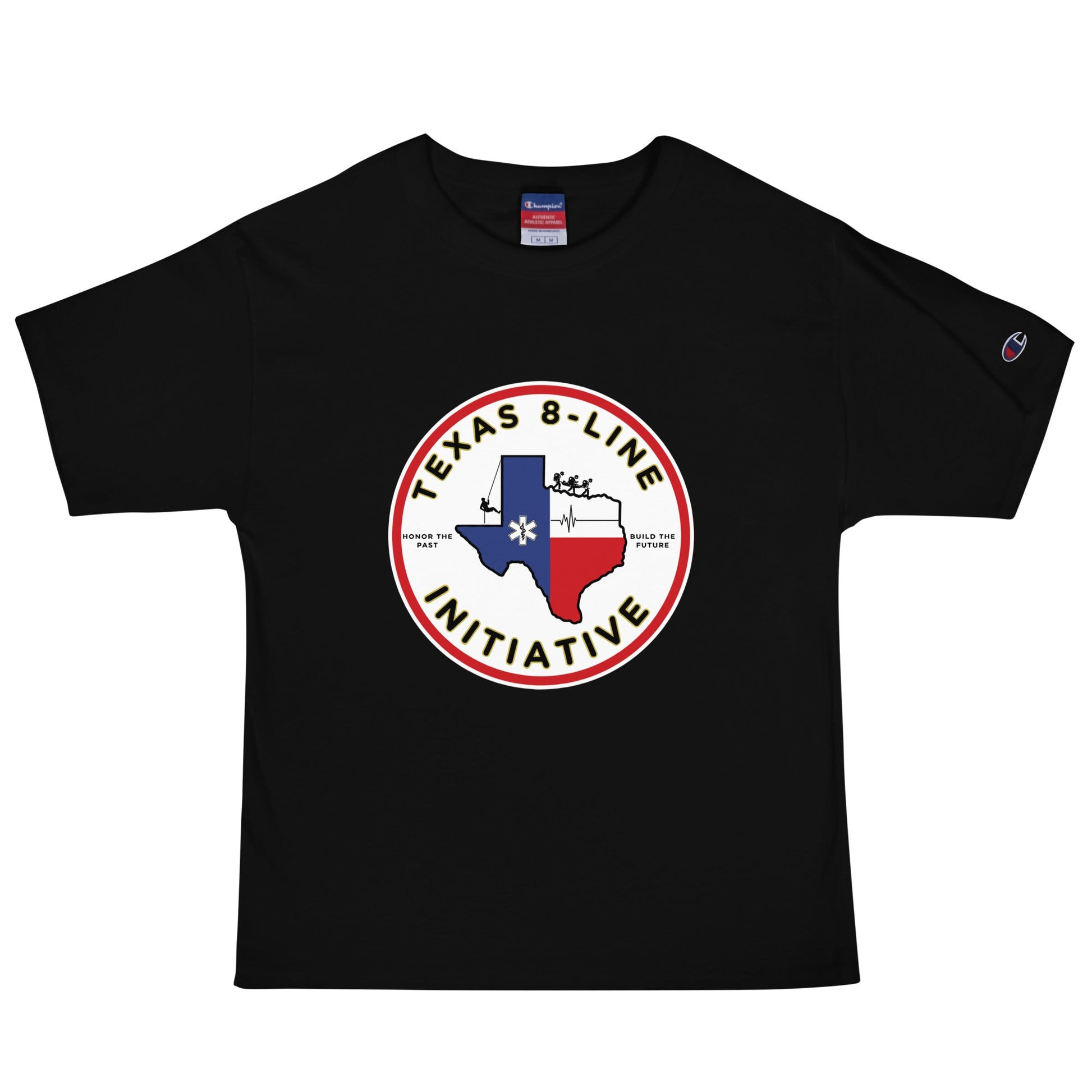 Signature | Champion T-Shirt | Texas 8 - Line Initiative | Badge Logo