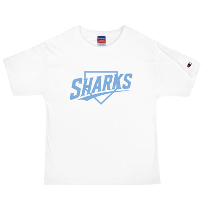 Signature | Champion T-Shirt | The Sharks Baseball Team | Crest Logo
