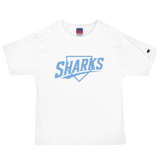 Signature | Champion T-Shirt | The Sharks Baseball Team | Crest Logo