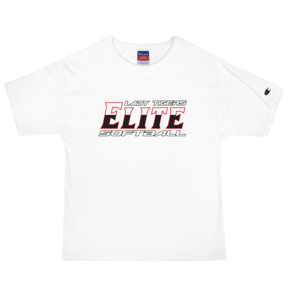 Signature | Champion T-Shirt | Tigers Elite Softball | Modern Script Logo