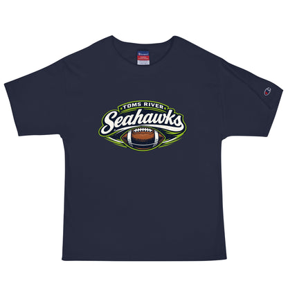 Signature | Champion T-Shirt | Toms River Seahawks | Football Emblem Logo