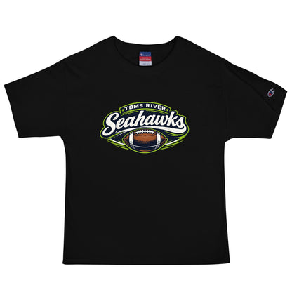Signature | Champion T-Shirt | Toms River Seahawks | Football Emblem Logo