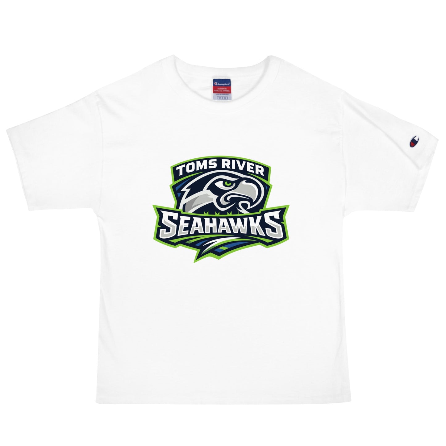 Signature | Champion T-Shirt | Toms River Seahawks | Mascot Script Logo