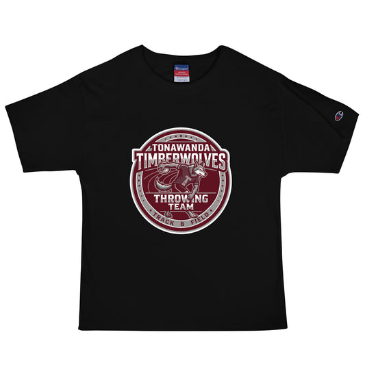 Signature | Champion T-Shirt | Tonawanda High School Track and Field | Throwing Team Logo