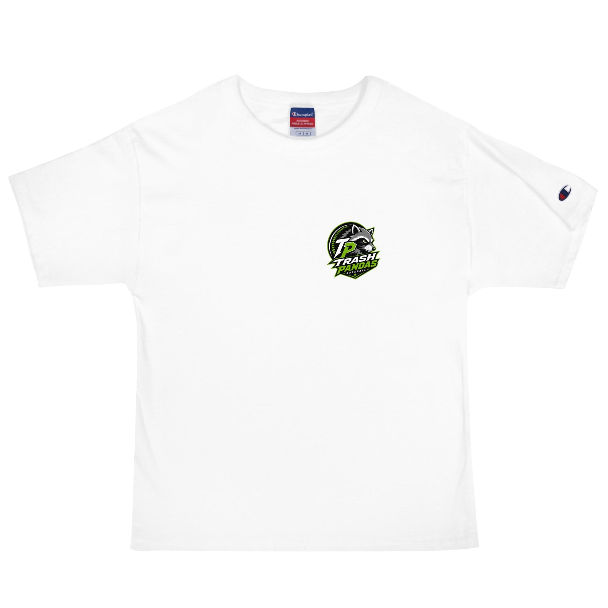 Signature | Champion T-Shirt | Trash Pandas Baseball Organization | Crest Logo