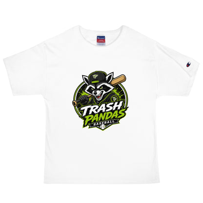 Signature | Champion T-Shirt | Trash Pandas Baseball Organization | Mascot Logo