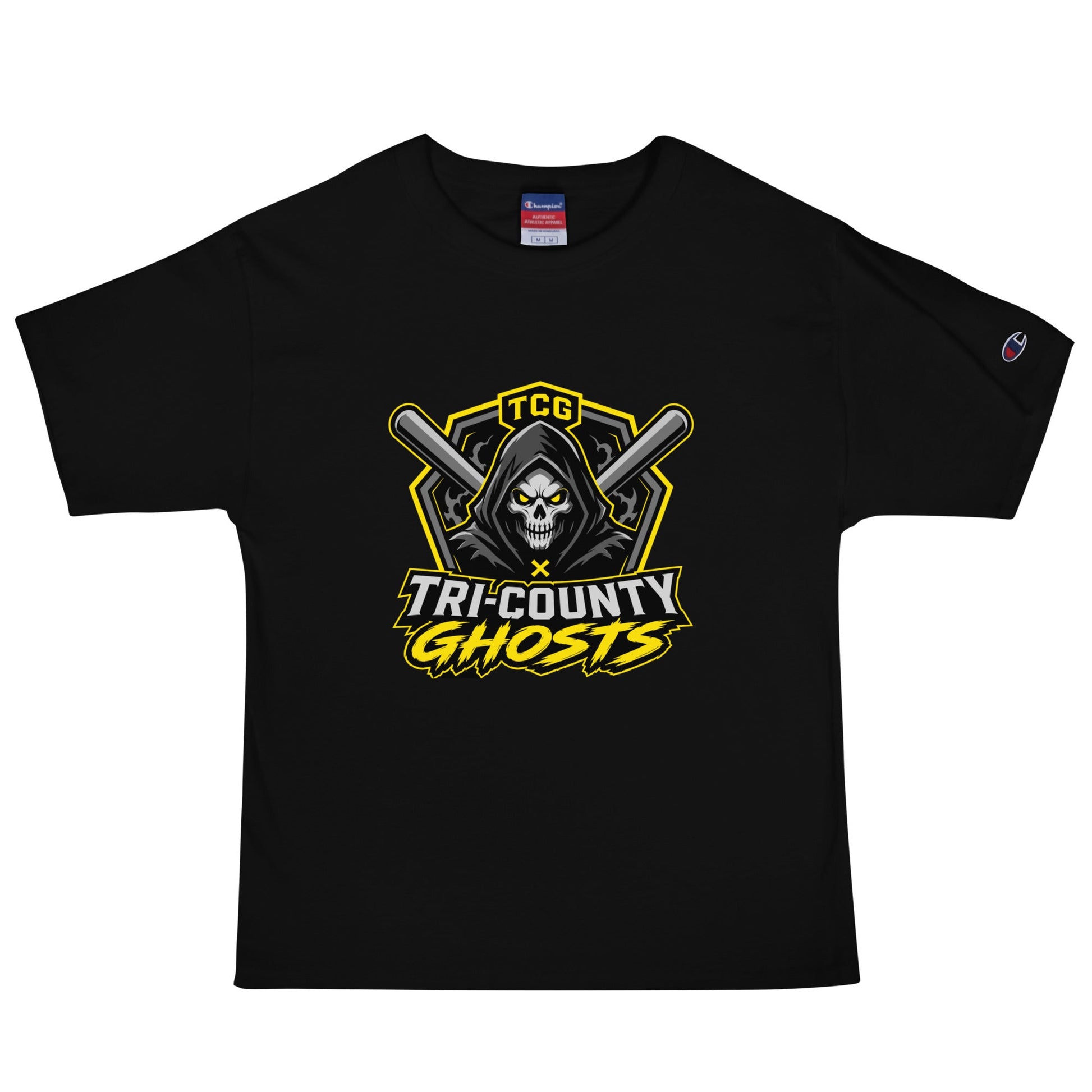 Signature | Champion T-Shirt | Tri-County Ghosts | Vanguard Ghosts Logo