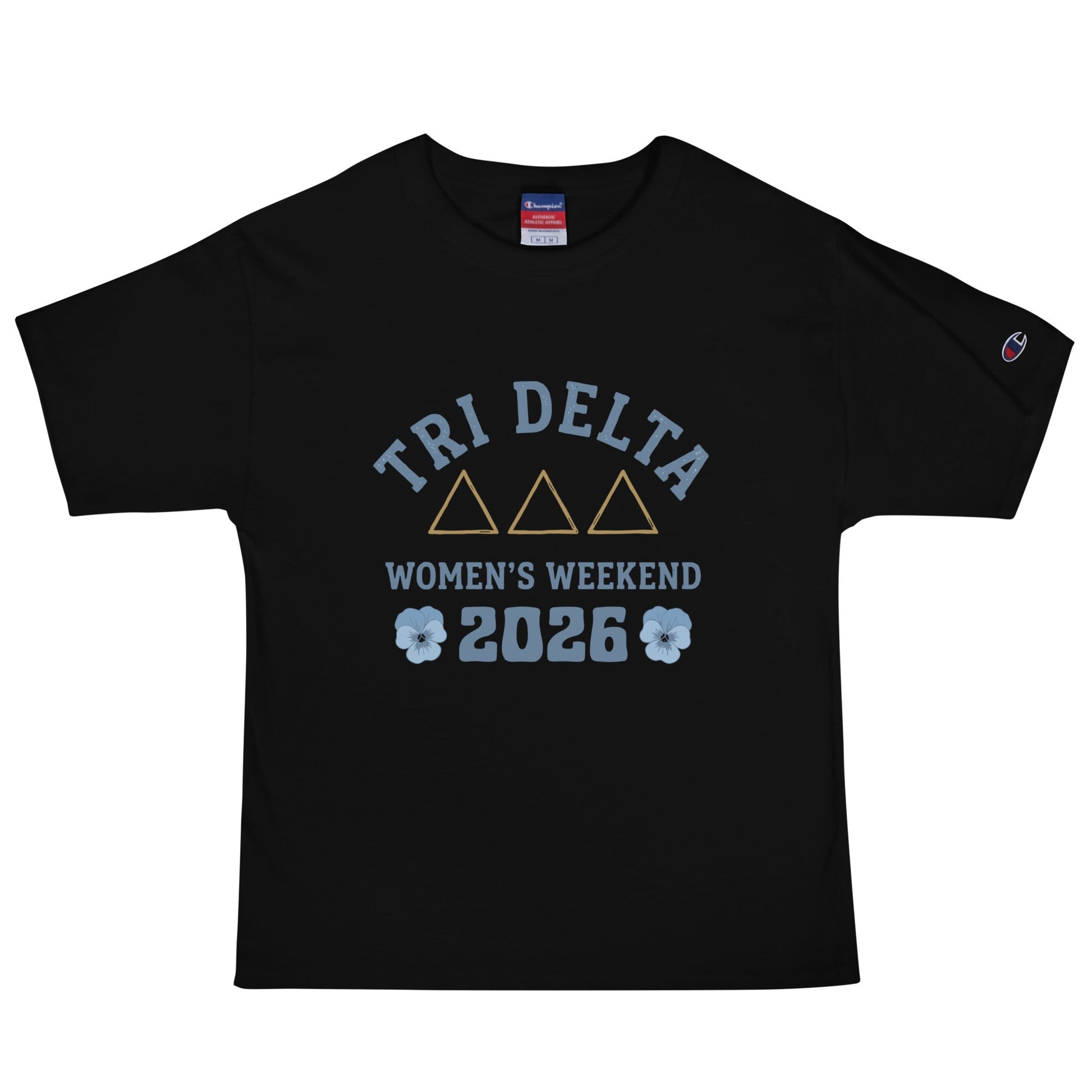 Signature | Champion T-Shirt | Tri Delta Epsilon | Sisterhood Script Logo
