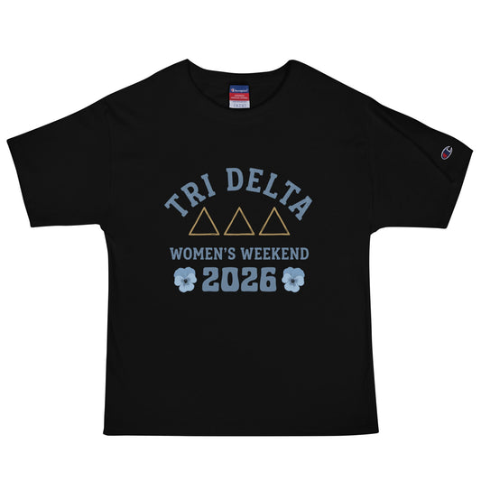Signature | Champion T-Shirt | Tri Delta Epsilon | Sisterhood Script Logo