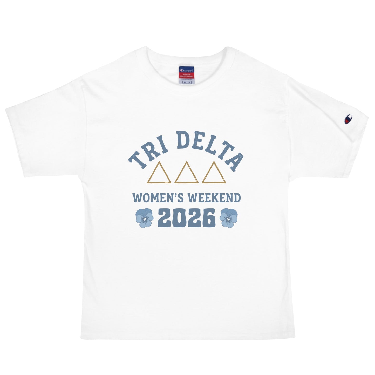 Signature | Champion T-Shirt | Tri Delta Epsilon | Sisterhood Script Logo