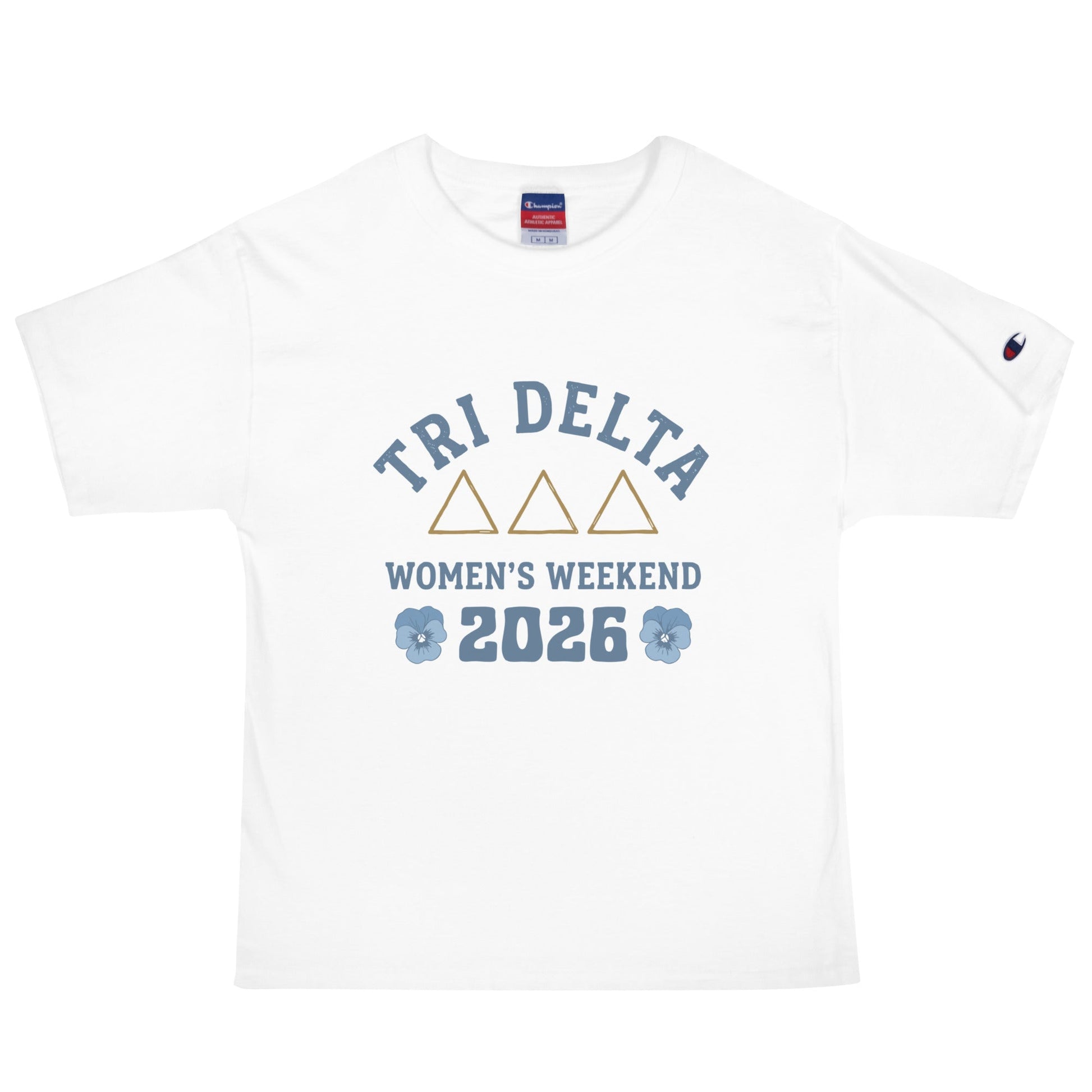 Signature | Champion T-Shirt | Tri Delta Epsilon | Sisterhood Script Logo