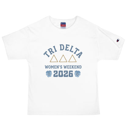 Signature | Champion T-Shirt | Tri Delta Epsilon | Sisterhood Script Logo