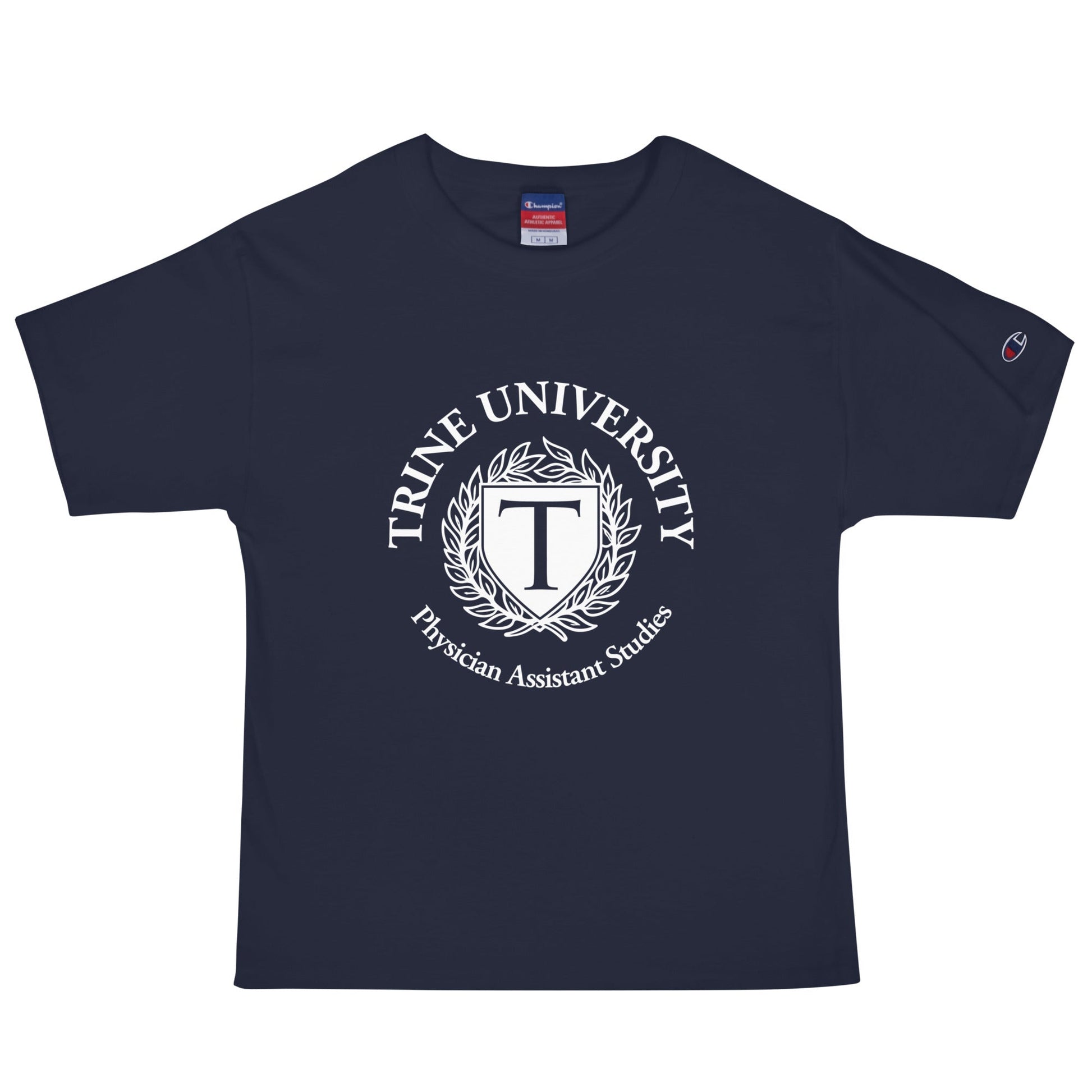 Signature | Champion T-Shirt | Trine PA program | Emblem Logo