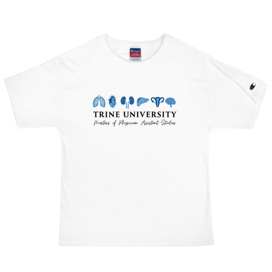 Signature | Champion T-Shirt | Trine PA program | Modern Script Logo
