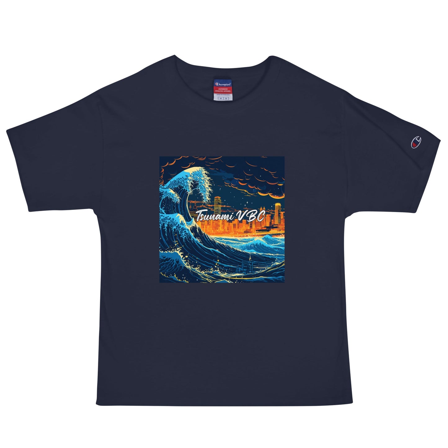 Signature | Champion T-Shirt | Tsunami Volleyball Club | Glow Tide Athletics Logo