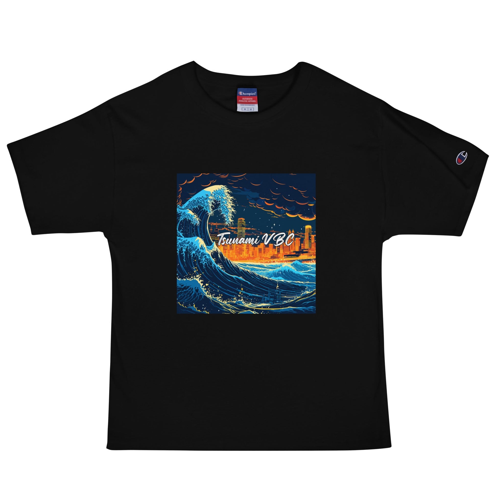 Signature | Champion T-Shirt | Tsunami Volleyball Club | Glow Tide Athletics Logo