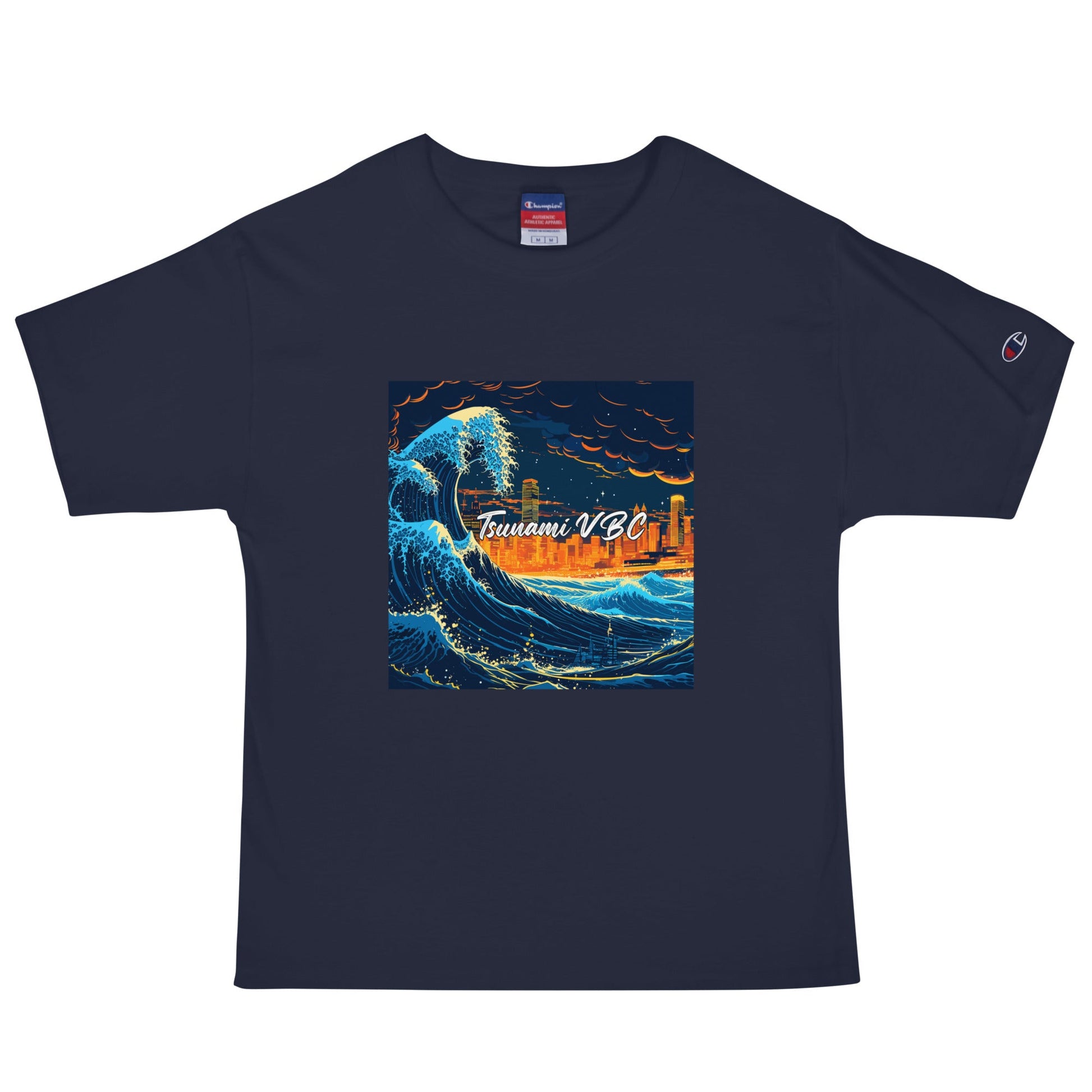 Signature | Champion T-Shirt | Tsunami Volleyball Club | Glow Tide Athletics Logo