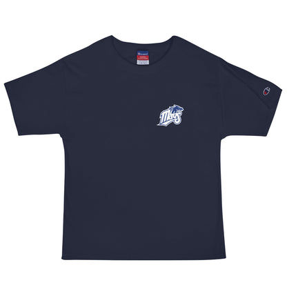 Signature | Champion T-Shirt | Upper Makefield Youth Baseball & Softball League | Blue Mavs Logo