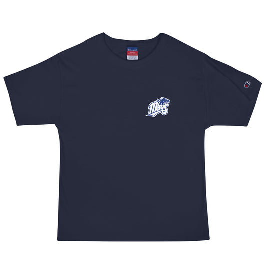 Signature | Champion T-Shirt | Upper Makefield Youth Baseball & Softball League | Blue Mavs Logo