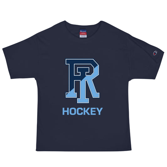 Signature | Champion T-Shirt | URI Men’s Hockey | Vanguard Logo