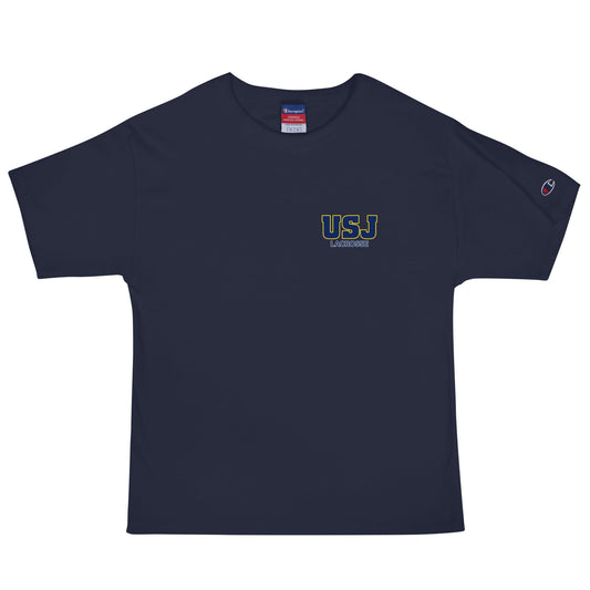 Signature | Champion T-Shirt | USJ women’s lacrosse | USJ Emblem Logo