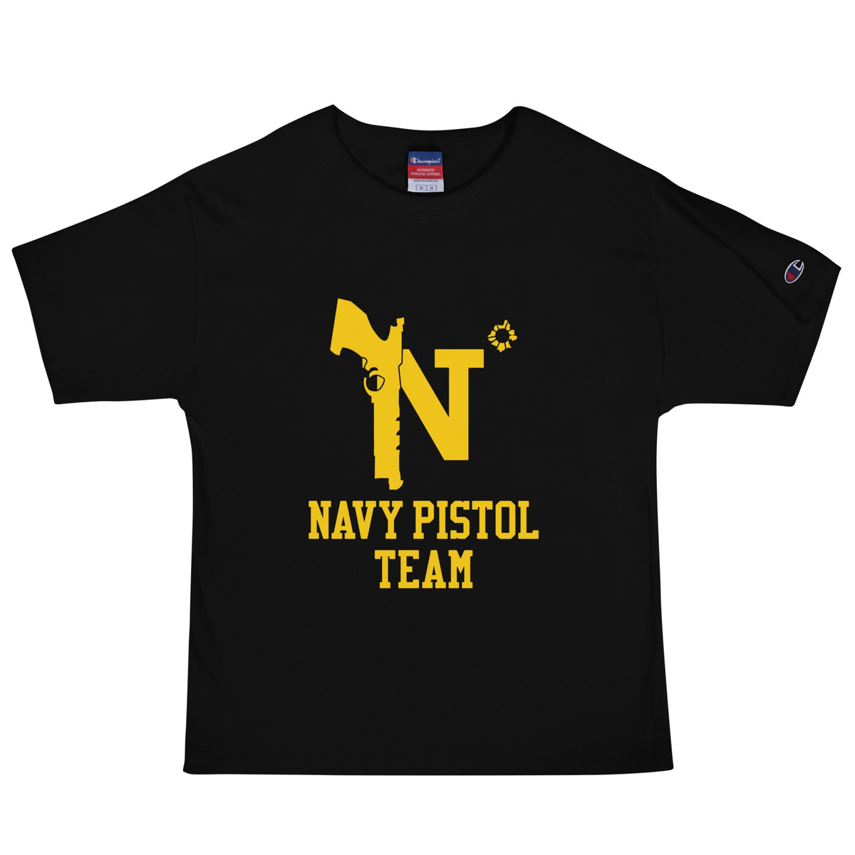 Signature | Champion T-Shirt | USNA Pistol Team | Crest Logo