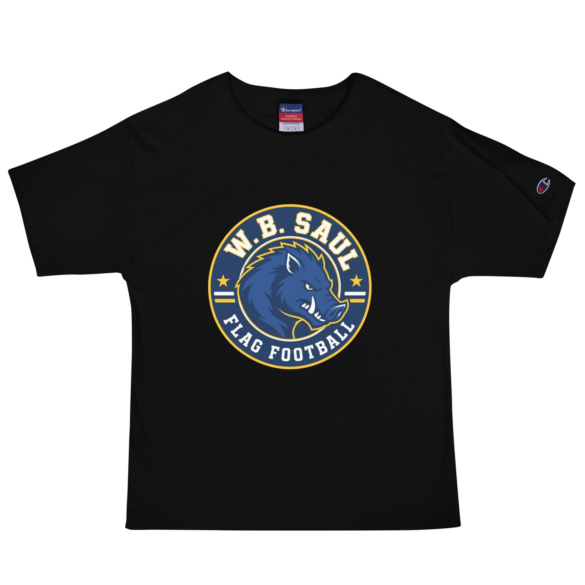 Signature | Champion T-Shirt | W.B.Saul Razorbacks | Badge Logo