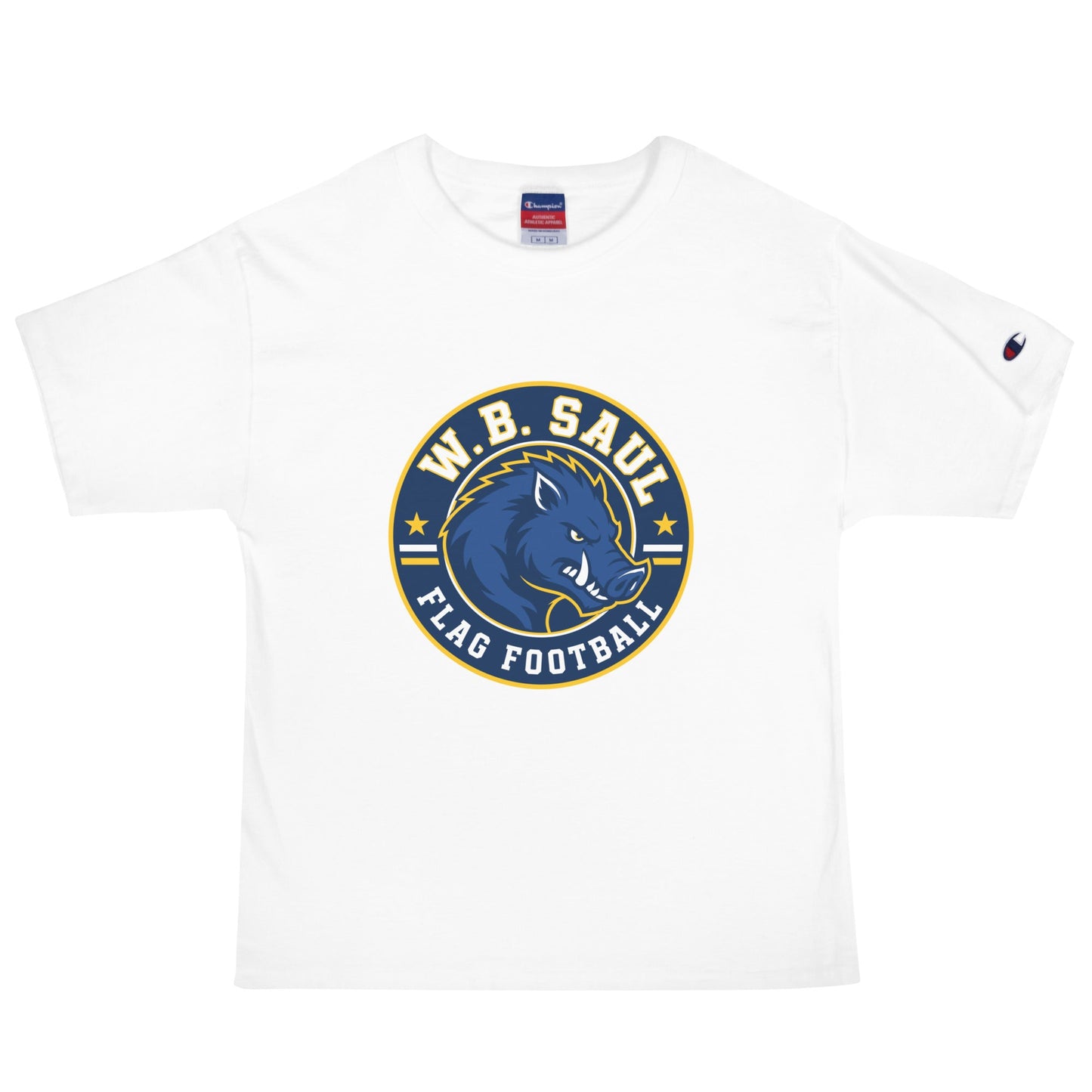 Signature | Champion T-Shirt | W.B.Saul Razorbacks | Badge Logo