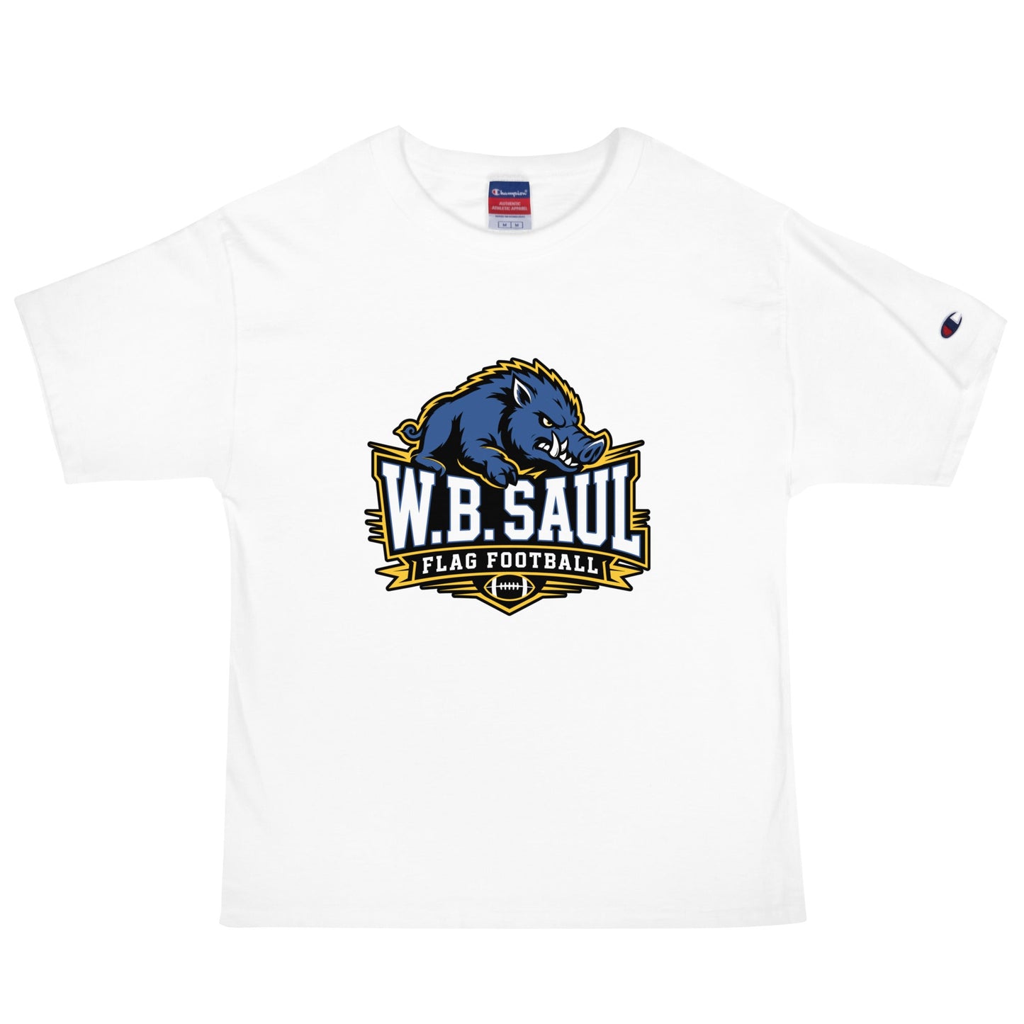 Signature | Champion T-Shirt | W.B.Saul Razorbacks | Crest Logo