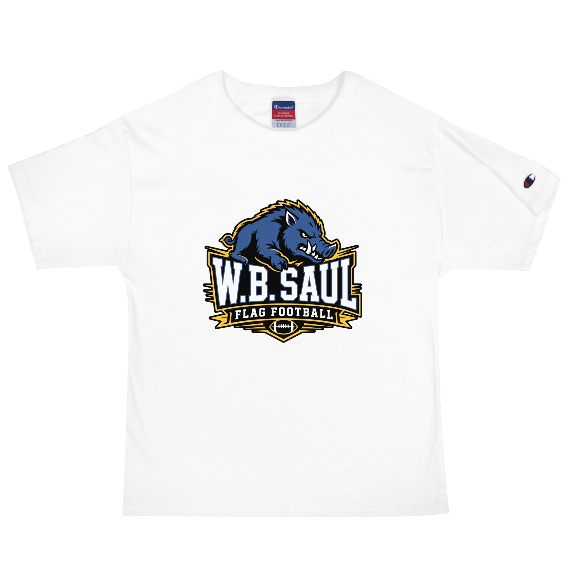 Signature | Champion T-Shirt | W.B.Saul Razorbacks | Crest Logo
