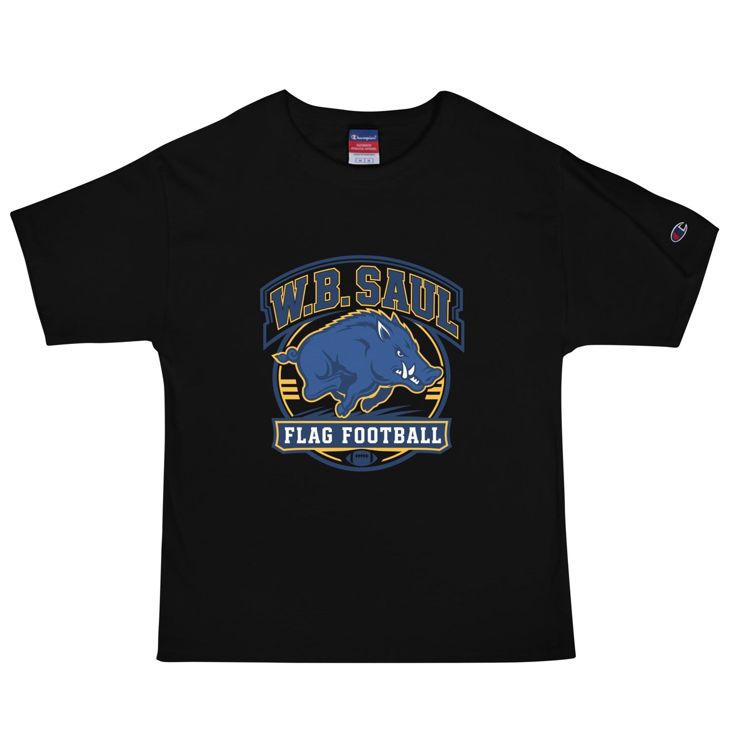 Signature | Champion T-Shirt | W.B.Saul Razorbacks | Emblem Logo