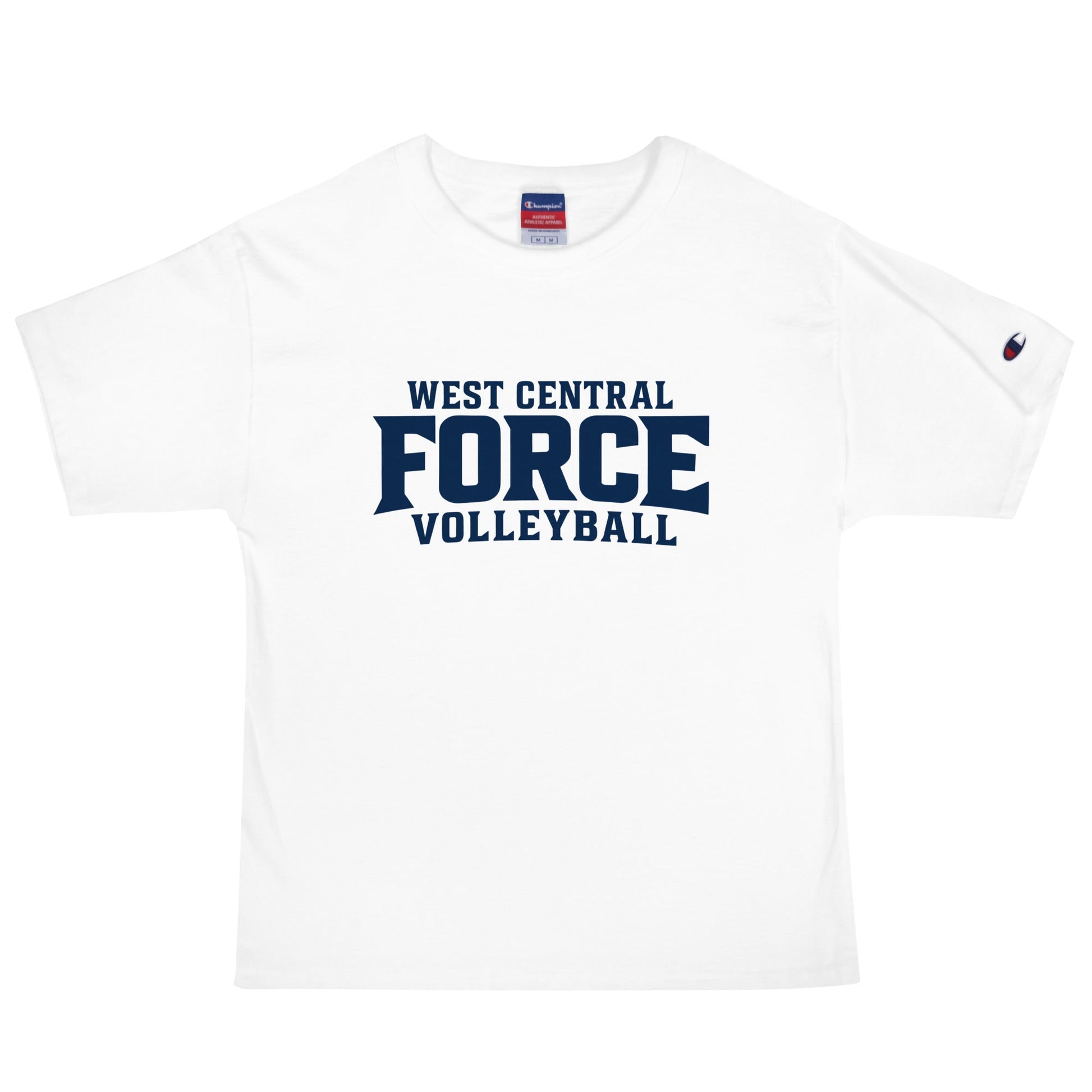 Signature | Champion T-Shirt | West Central Force Volleyball | Blue Logo
