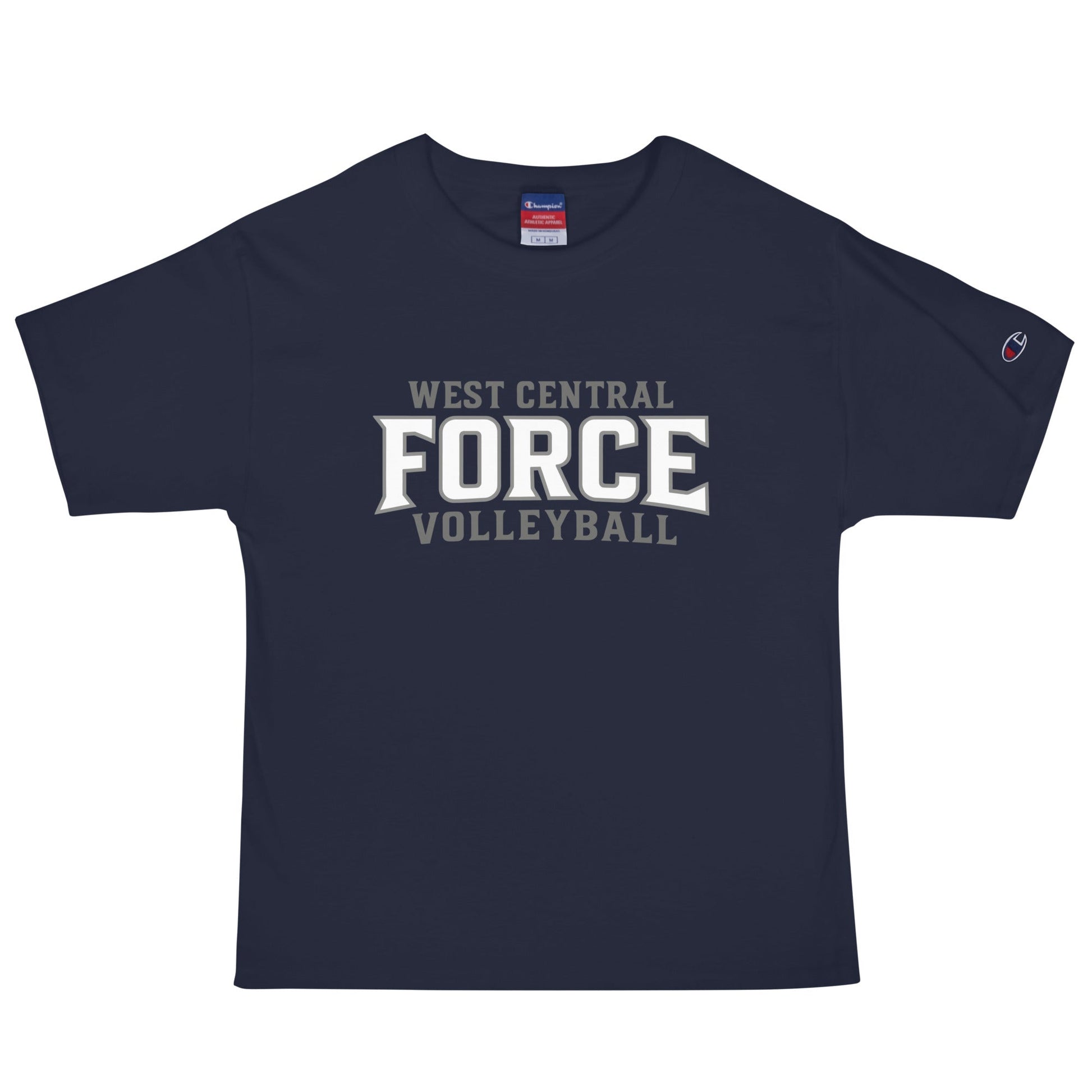 Signature | Champion T-Shirt | West Central Force Volleyball | Grey Logo