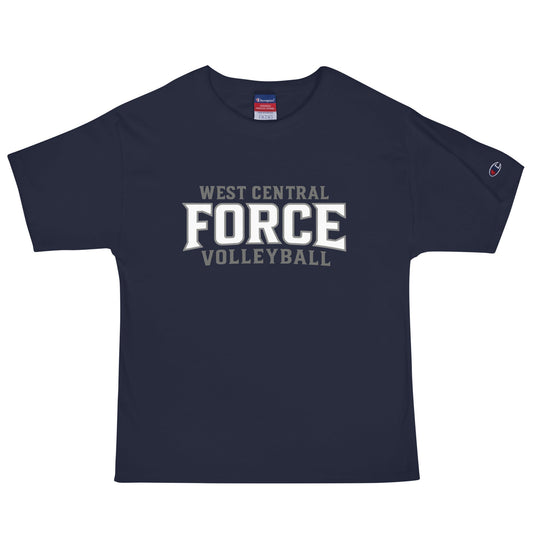 Signature | Champion T-Shirt | West Central Force Volleyball | Grey Logo
