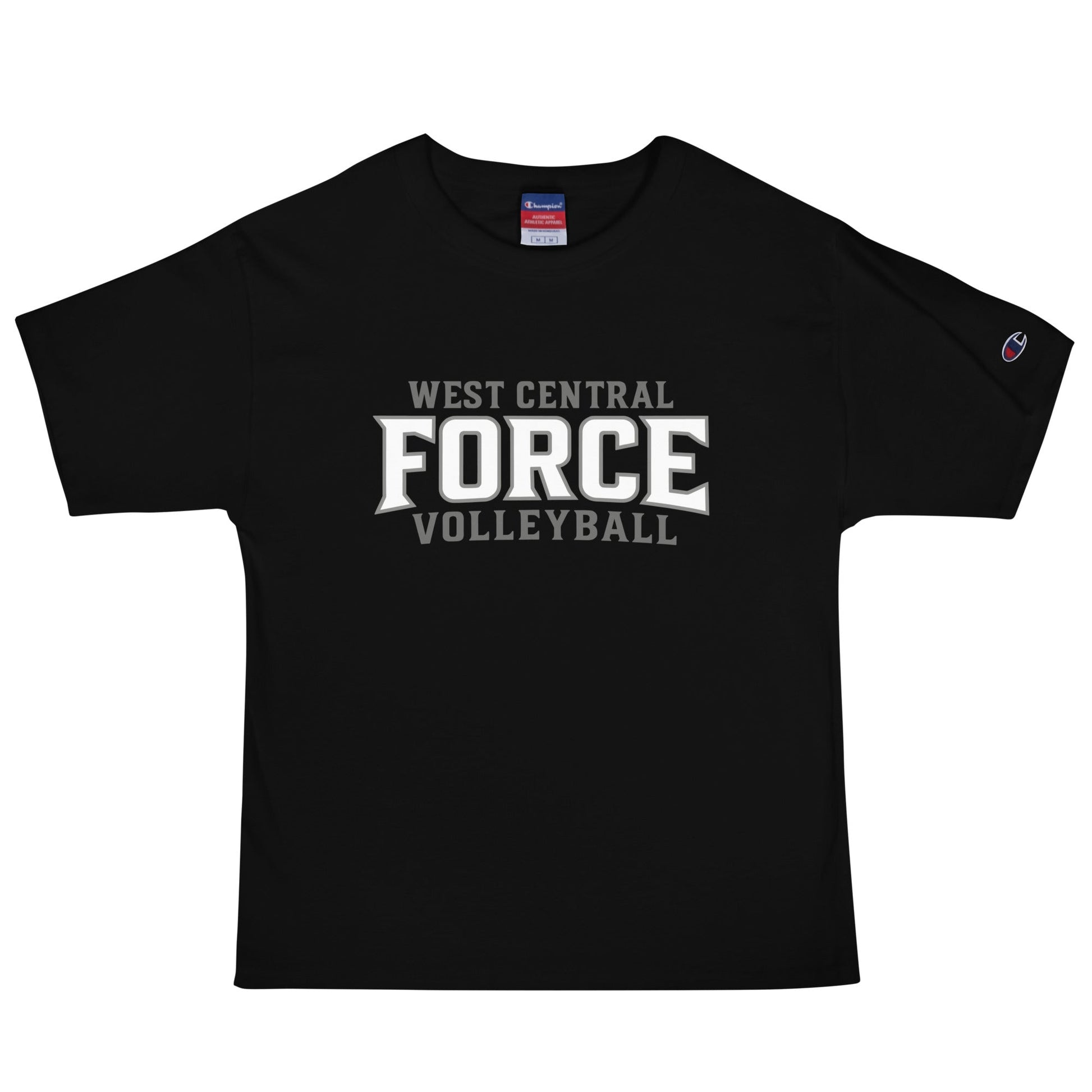 Signature | Champion T-Shirt | West Central Force Volleyball | Grey Logo