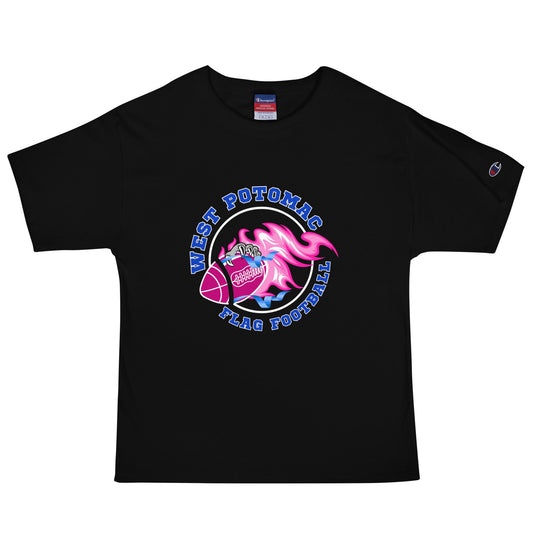Signature | Champion T-Shirt | West Potomac Flag Football | Crest Logo