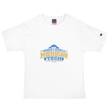 Signature | Champion T-Shirt | Women’s Rugby at Michigan Tech | Varsity Crest Logo