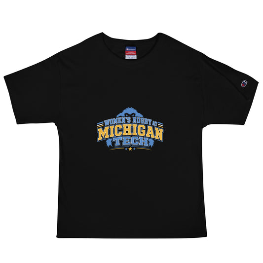 Signature | Champion T-Shirt | Women’s Rugby at Michigan Tech | Varsity Crest Logo