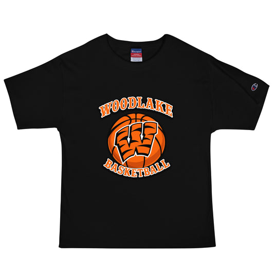 Signature | Champion T-Shirt | Woodlake Boys Basketball | Athletics Logo