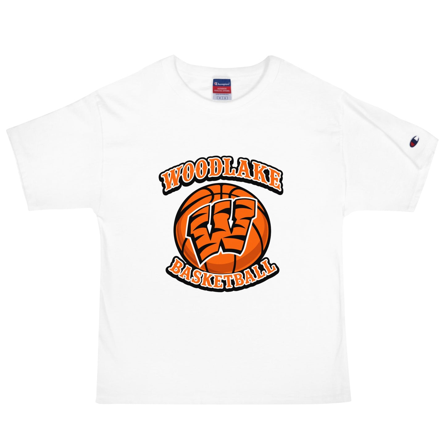 Signature | Champion T-Shirt | Woodlake Boys Basketball | Athletics Logo