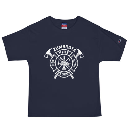 Signature | Champion T-Shirt | Zumbrota Fire Department | Crest Logo