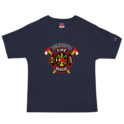 Signature | Champion T-Shirt | Zumbrota Fire Department | Vanguard Logo