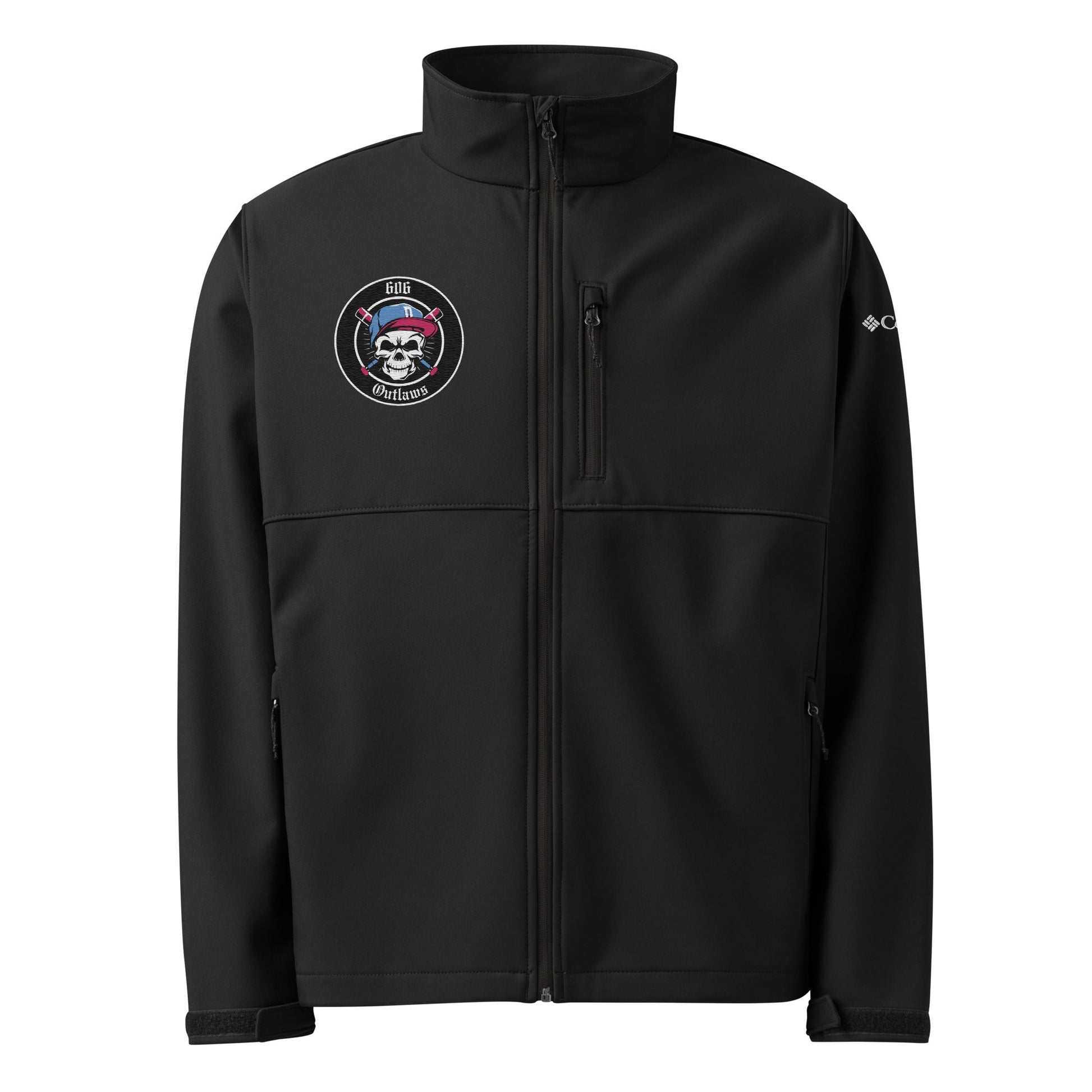 Signature | Columbia Soft Shell Jacket | 606 Outlaws Baseball | Badge Logo