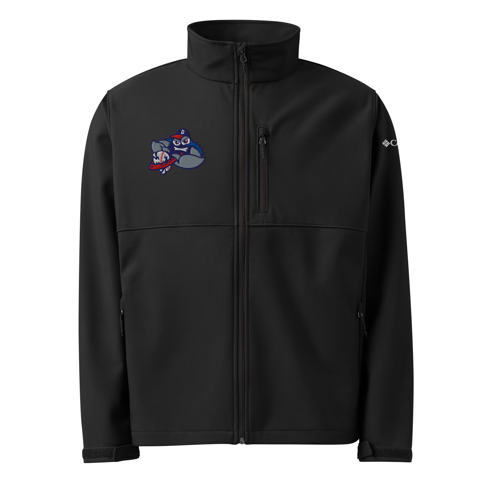 Signature | Columbia Soft Shell Jacket | Bellport BlueClaws | Strike Emblem Logo
