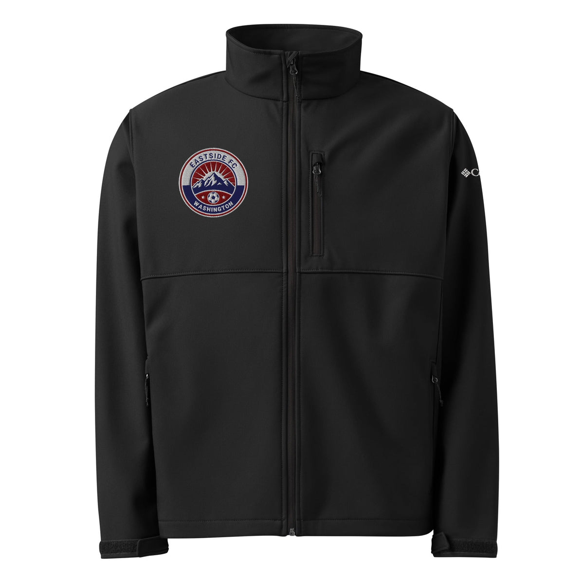 Signature | Columbia Soft Shell Jacket | Eastside FC | Mountain Logo