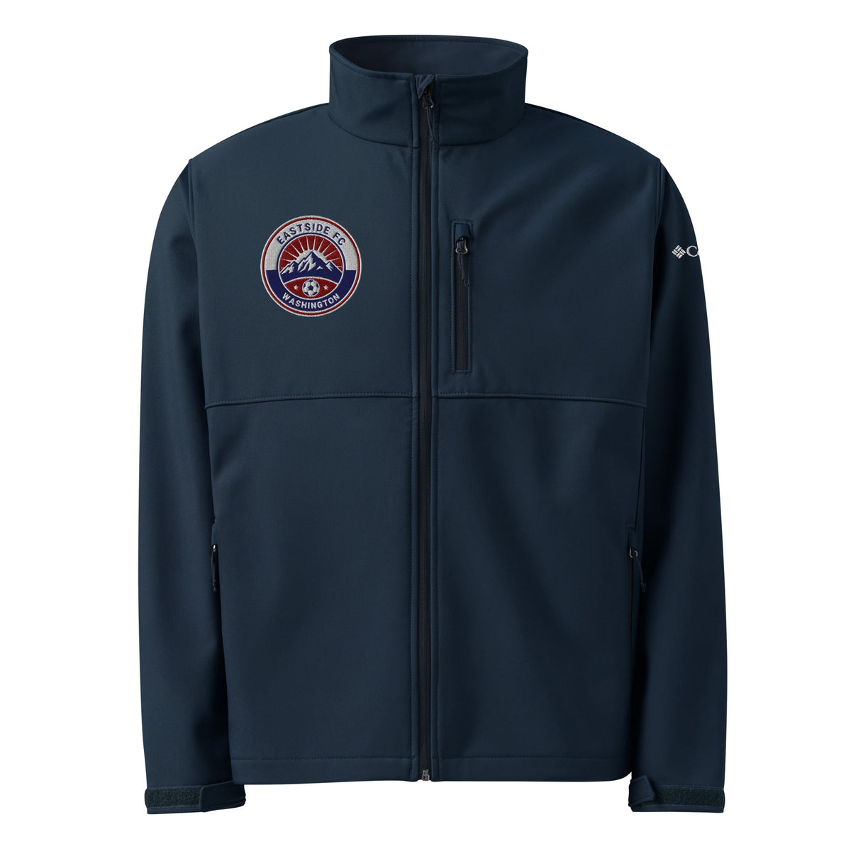 Signature | Columbia Soft Shell Jacket | Eastside FC | Mountain Logo