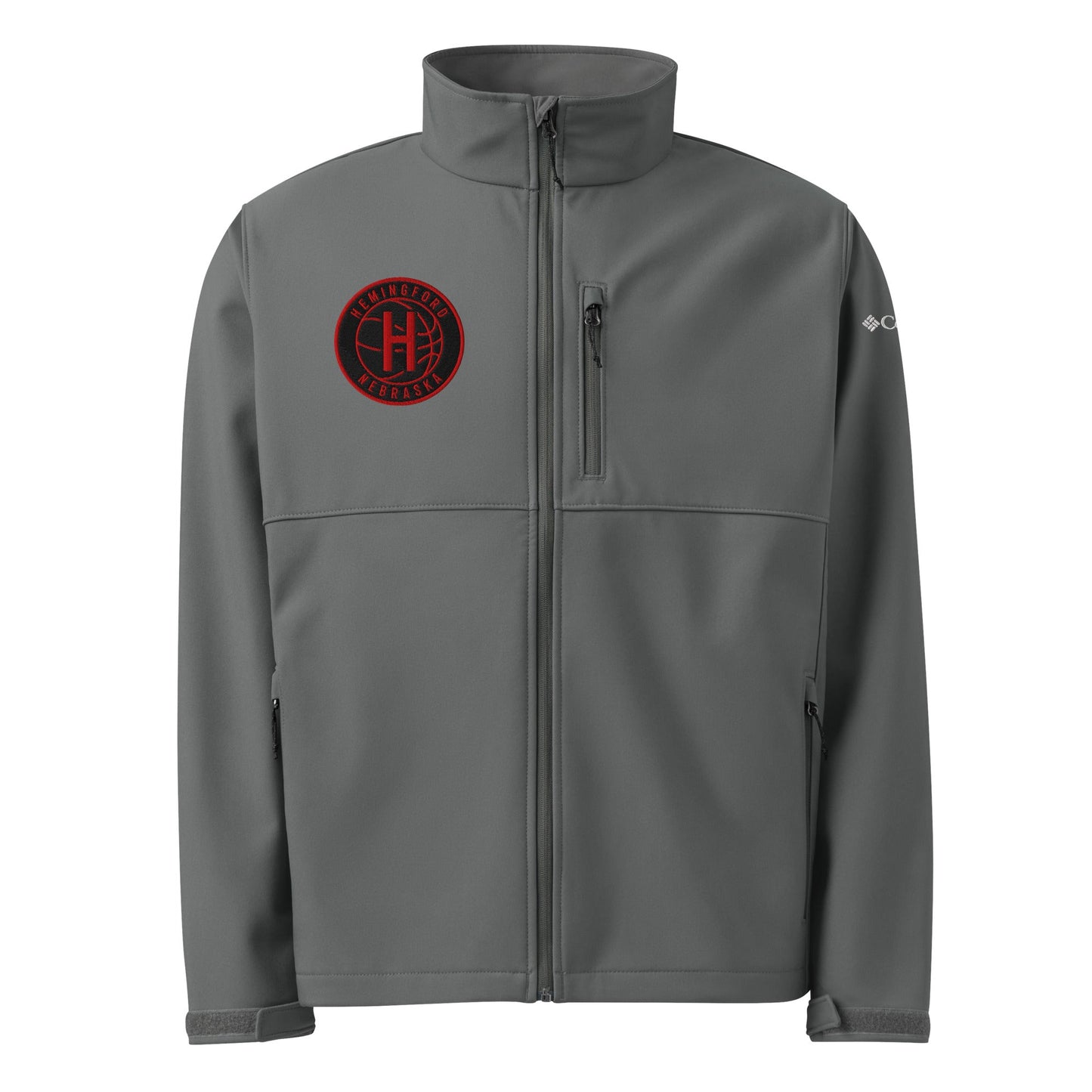 Signature | Columbia Soft Shell Jacket | Hemingford Bobcats | Badge Logo