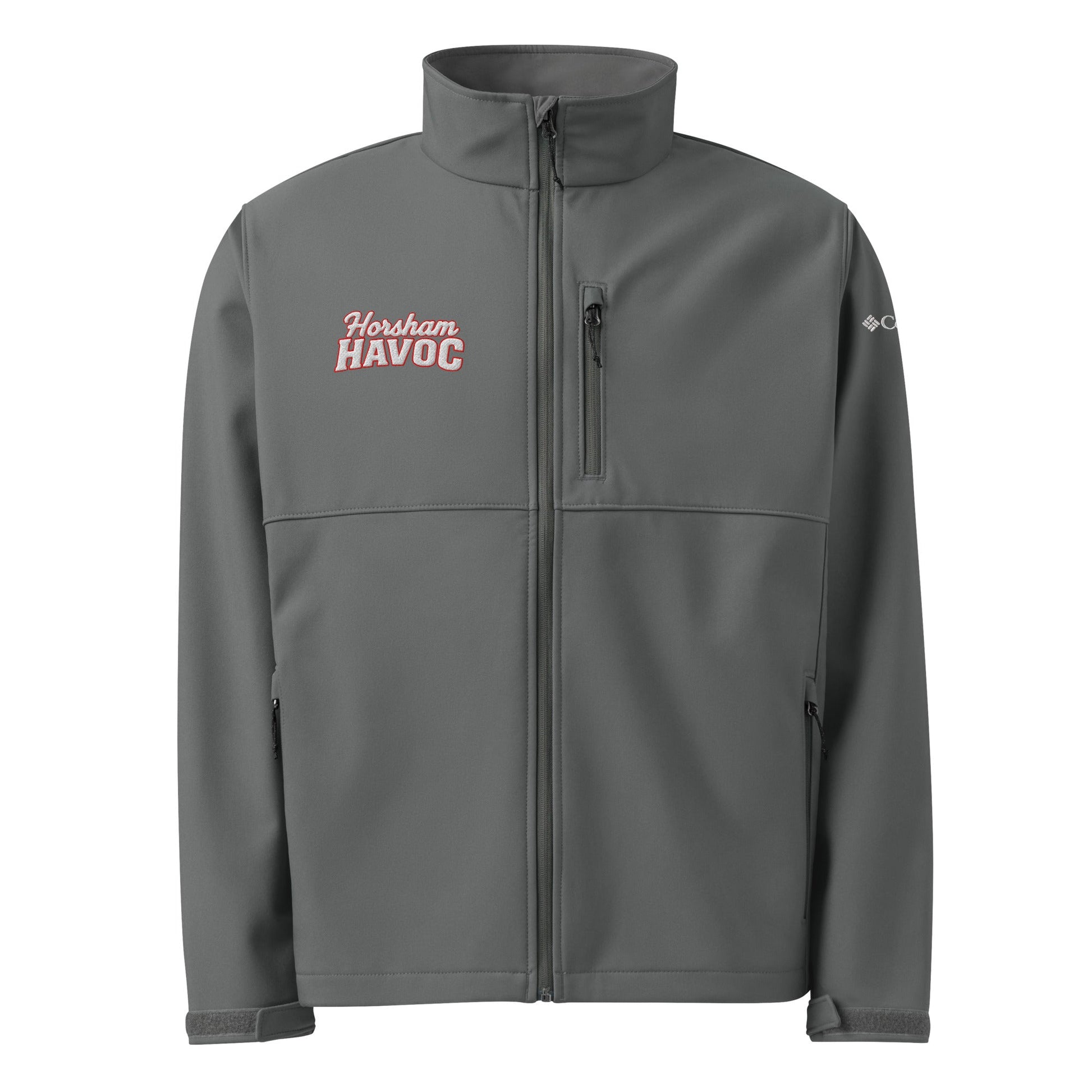 Signature | Columbia Soft Shell Jacket | Horsham Travel Baseball | Havoc Logo