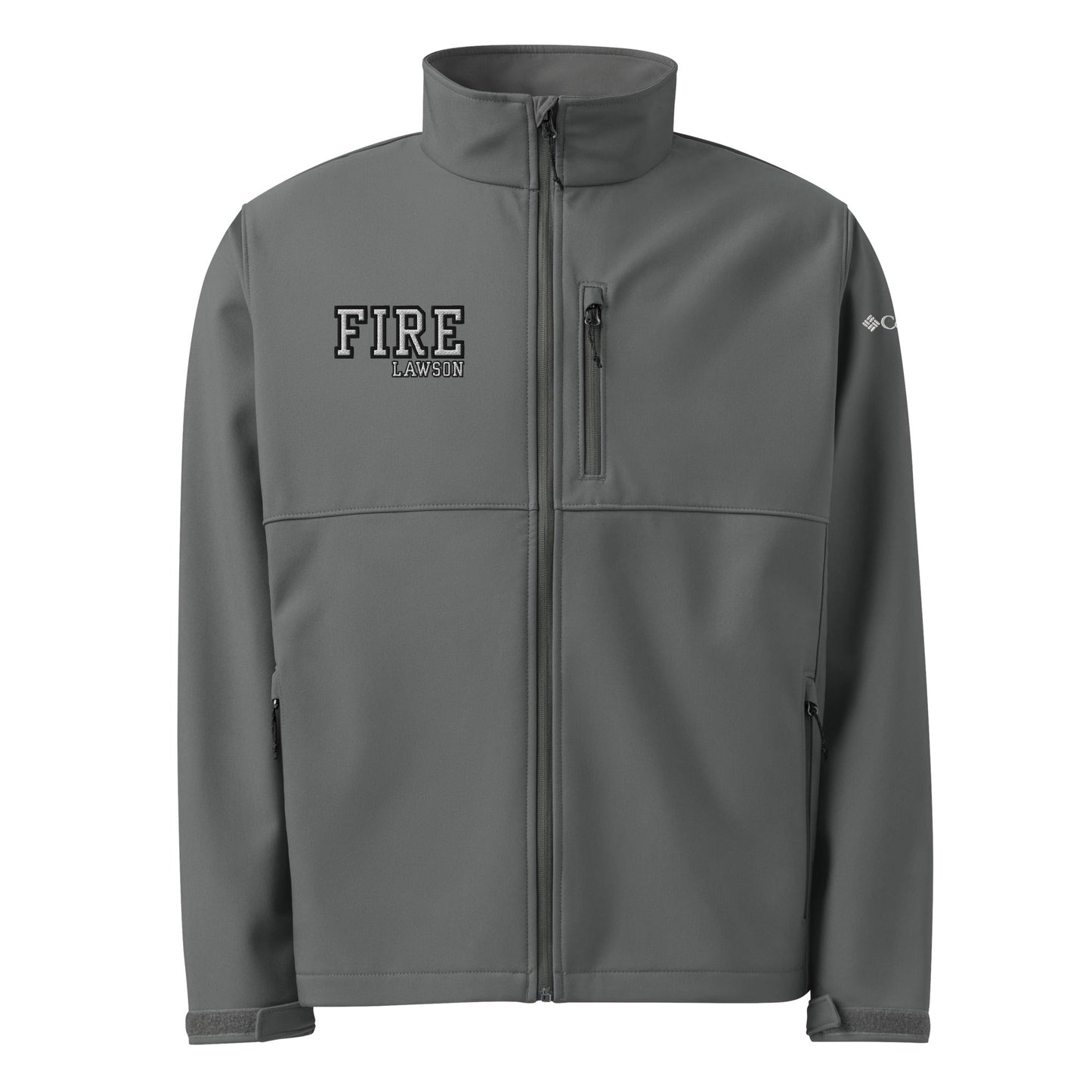 Signature | Columbia Soft Shell Jacket | Lawson Fire Department | Script Logo