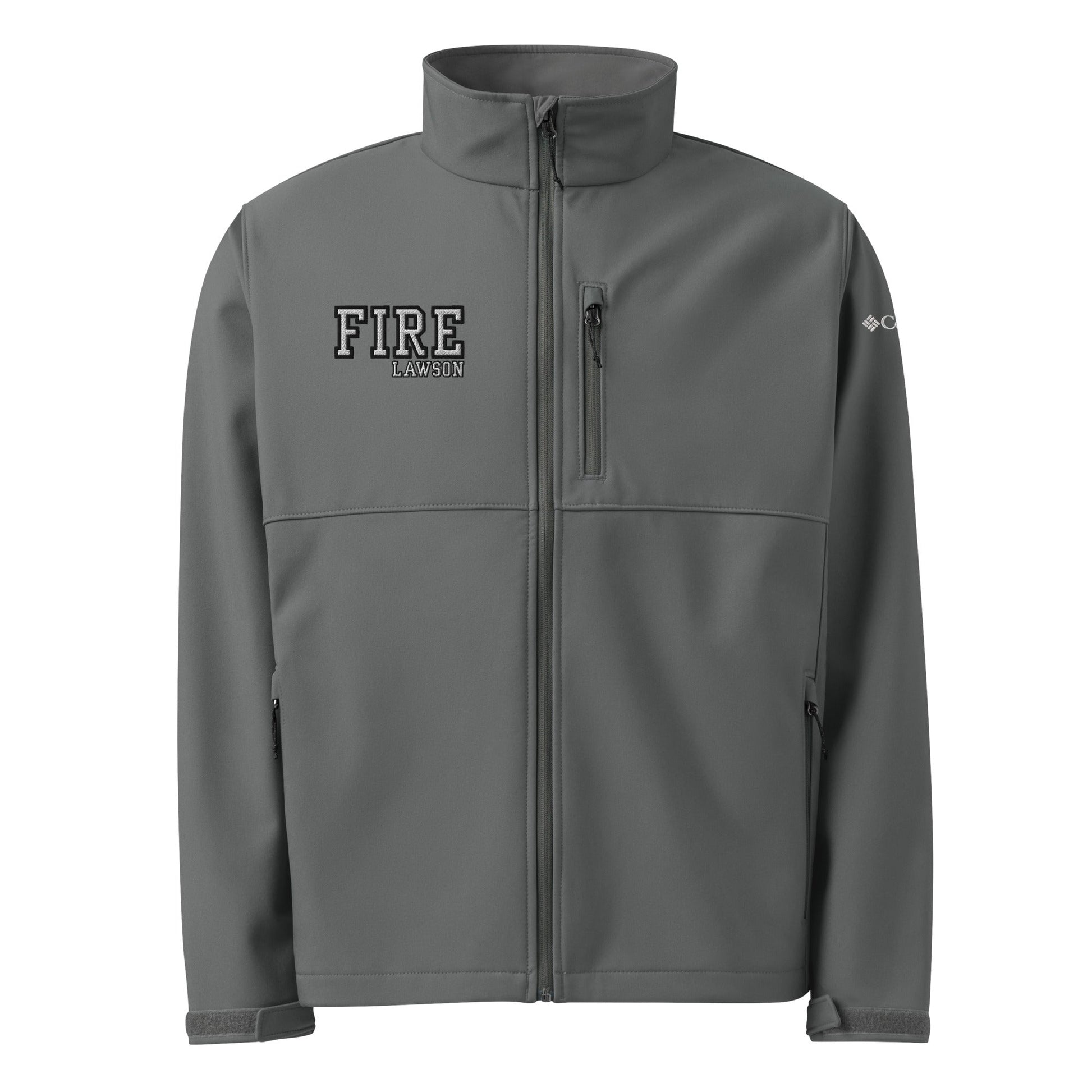 Signature | Columbia Soft Shell Jacket | Lawson Fire Department | Script Logo